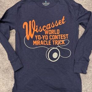 Crewcuts Navy Graphic Long Sleeve Tee